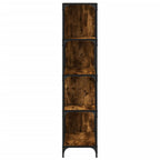 Bücherregal 4 Etagen Räuchereiche 139x33,5x149 cm Holzwerkstoff