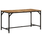 Esstisch 140x70x75 cm Raues Massivholz Mango
