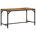 Esstisch 140x70x75 cm Raues Massivholz Mango