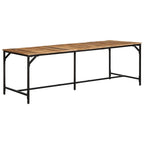 Esstisch 220x90x75 cm Raues Massivholz Mango