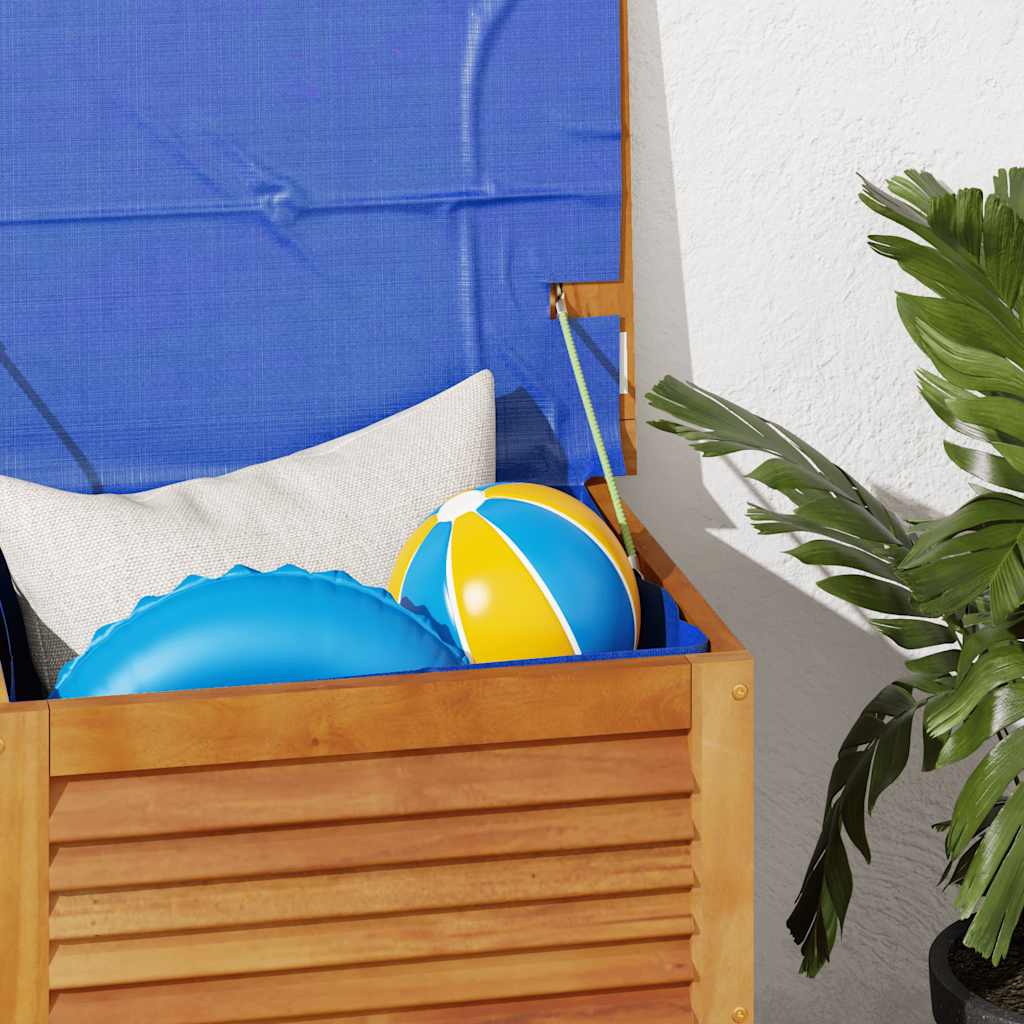 Gartenbox mit Lüftungsschlitzen 60x50x56 cm Massivholz Akazie