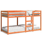 Etagenbett Wachsbraun 90x200 cm Massivholz Kiefer