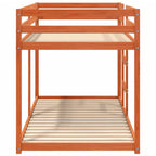 Etagenbett Wachsbraun 90x190 cm Massivholz Kiefer