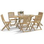 Gartenstühle 6 Stk. Klappbar 44x50x88 cm Massivholz Akazie