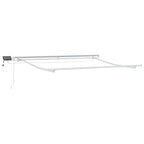 Markise Manuell mit LED Weinrot 300x250 cm