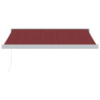 Markise Manuell Weinrot 350x250 cm