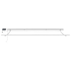 Markise Manuell mit LED Braun 500x300 cm