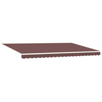 Markise Manuell mit LED Braun 500x300 cm