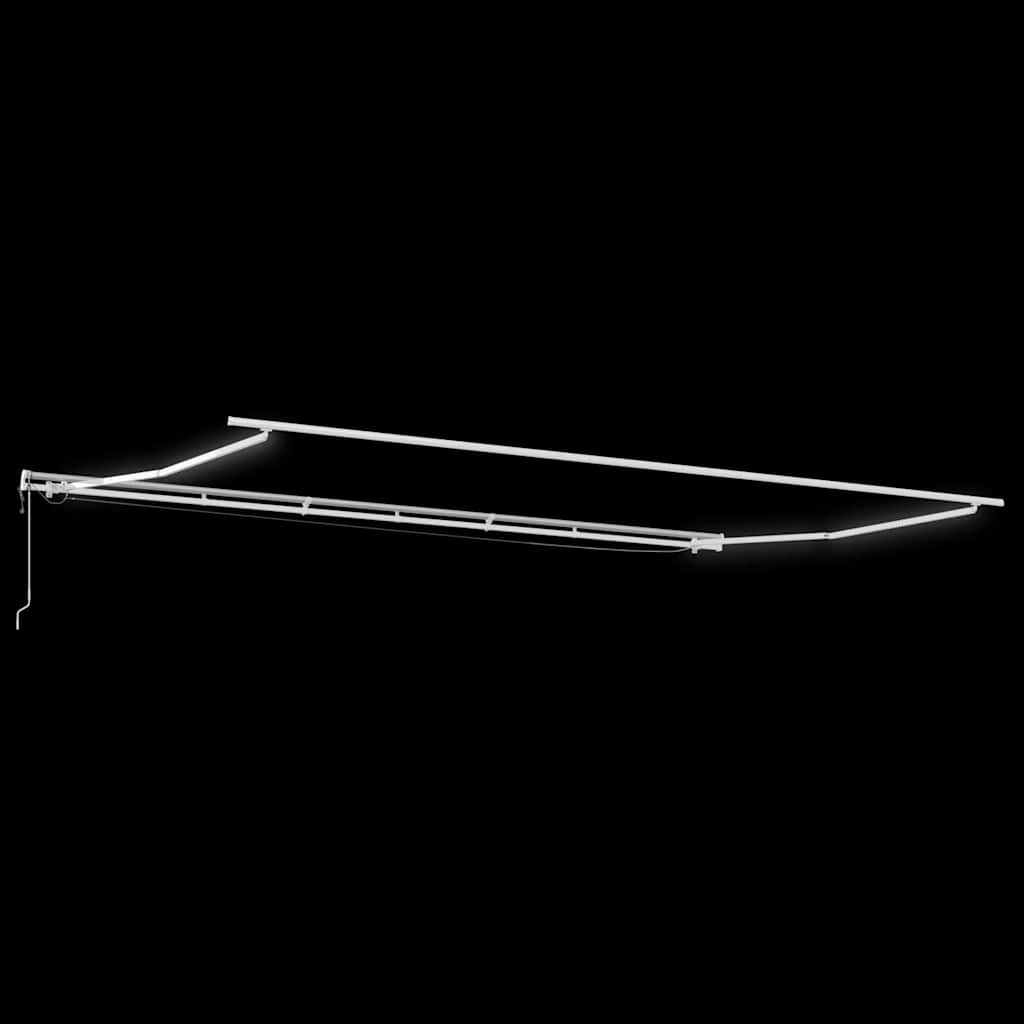 Markise Automatisch mit LED Braun 600x300 cm