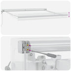 Markise Automatisch Braun 300x250 cm