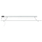 Markise mit LED-Beleuchtung Manuell Anthrazit & Weiß 300x250 cm