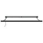 Markise Einziehbar Anthrazit und Weiß 3x2,5 m Stoff & Aluminium