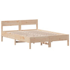 Massivholzbett ohne Matratze 150x200 cm Kiefernholz