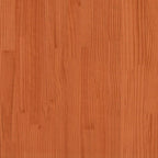 Massivholzbett ohne Matratze Wachsbraun 120x200 cm Kiefernholz