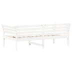 Tagesbett ohne Matratze Weiß 75x190 cm Massivholz Kiefer