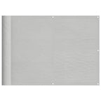 Balkon-Sichtschutz Hellgrau 75x600 cm 100 % Polyester-Oxford