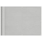 Balkon-Sichtschutz Hellgrau 75x800 cm 100 % Polyester-Oxford