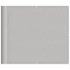 Balkon-Sichtschutz Hellgrau 90x500 cm 100 % Polyester Oxford