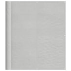Balkon-Sichtschutz Hellgrau 120x700 cm 100 % Polyester-Oxford