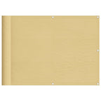 Balkonsichtschutz Sandfarben 75x700 cm 100 % Polyester-Oxford