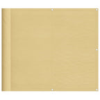 Balkon-Sichtschutz Sandfarben 90x500 cm 100% Polyester-Oxford