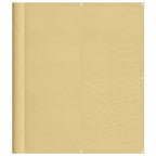 Balkon-Sichtschutz Sandfarben 120x600 cm 100% Polyester-Oxford