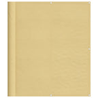 Balkon-Sichtschutz Sandfarben 120x800 cm 100% Polyester-Oxford