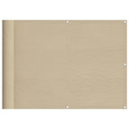 Balkon-Sichtschutz Beige 75x700 cm 100 % Polyester-Oxford