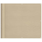 Balkon-Sichtschutz Beige 90x800 cm 100 % Polyester-Oxford