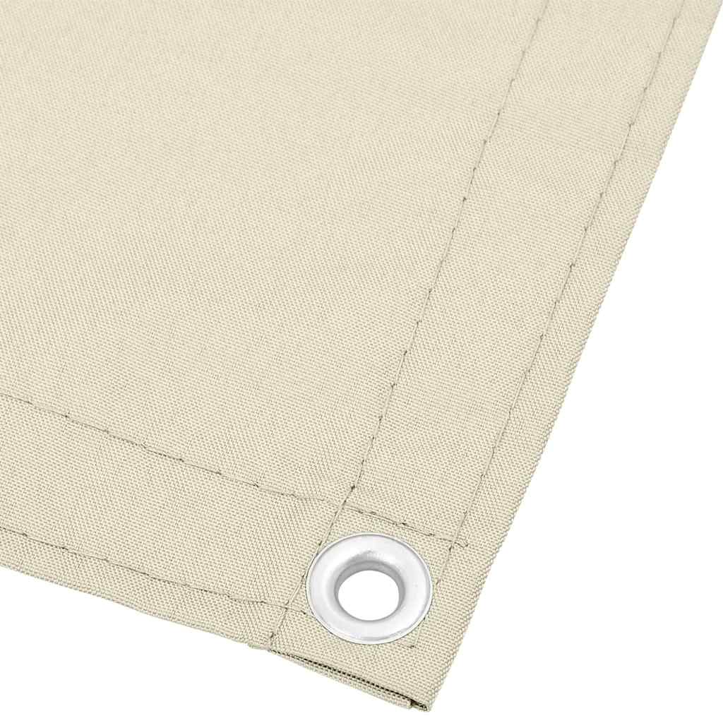 Balkon-Sichtschutz Creme 90x800 cm 100 % Polyester-Oxford