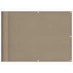 Balkon-Sichtschutz Taupe 75x700 cm 100 % Polyester-Oxford