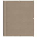 Balkon-Sichtschutz Taupe 120x700 cm 100 % Polyester-Oxford