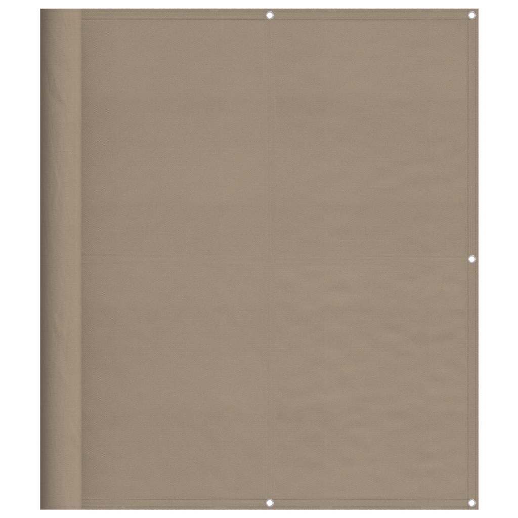 Balkon-Sichtschutz Taupe 120x1000 cm 100 % Polyester-Oxford