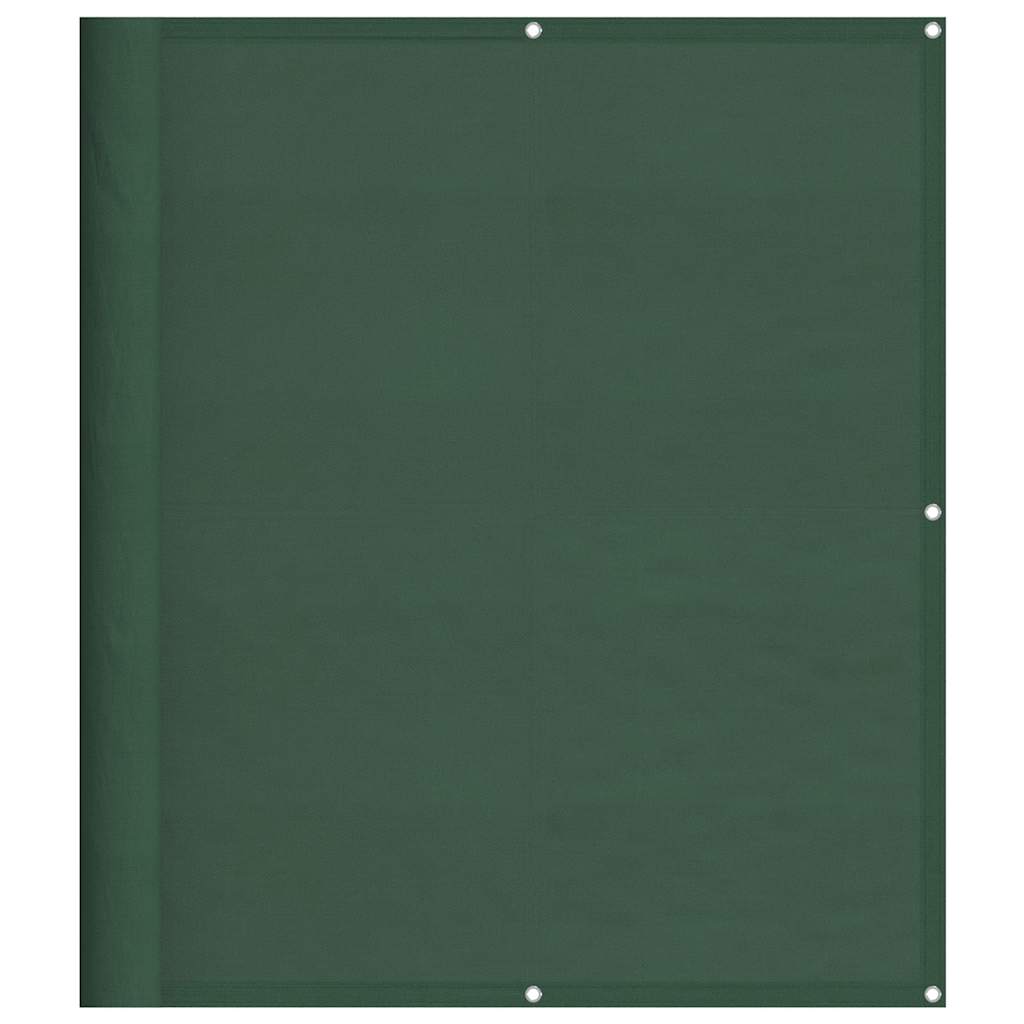 Balkon-Sichtschutz Dunkelgrün 120x800 cm 100 % Polyester-Oxford