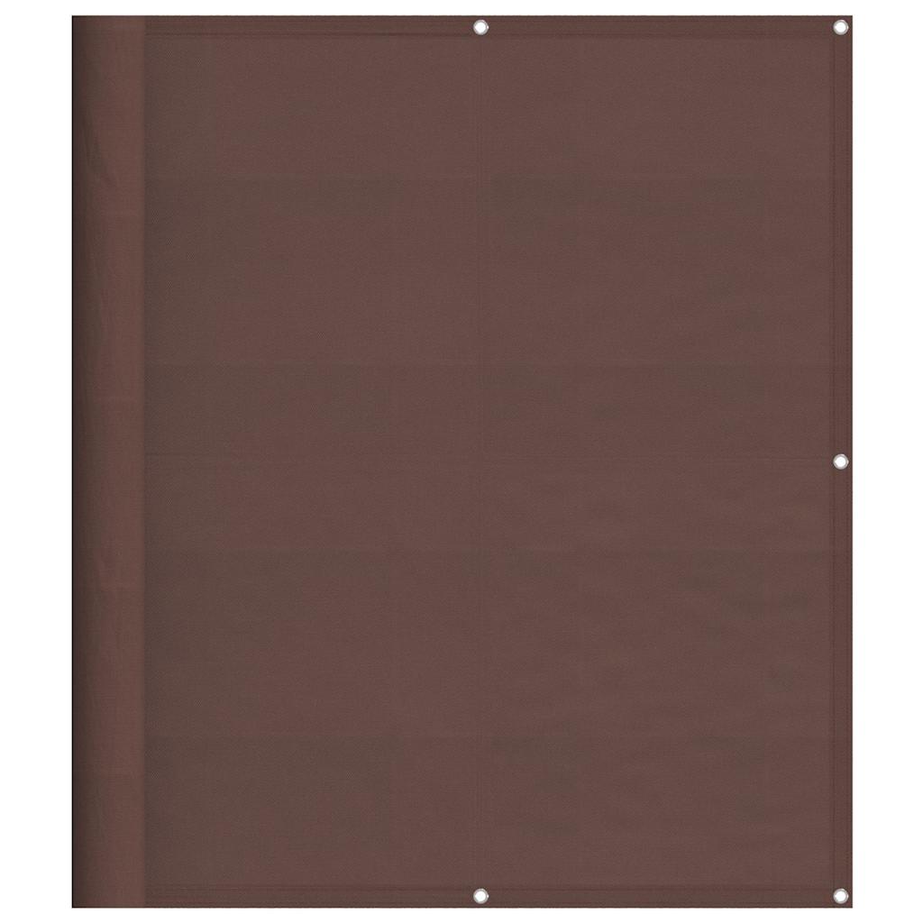 Balkon-Sichtschutz Braun 120x800 cm 100 % Polyester-Oxford