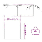 Tarp Blau 300x294 cm Wasserdicht