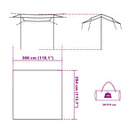 Tarp Blau 300x294 cm Wasserdicht