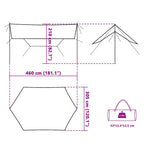 Tarp Blau 460x305x210 cm Wasserdicht