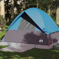 Kuppel-Campingzelt 4 Personen Blau Wasserdicht