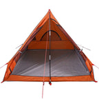 Campingzelt A-Form 2 Personen Grau Wasserdicht