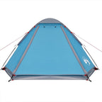 Kuppel-Campingzelt 4 Personen Blau Wasserdicht