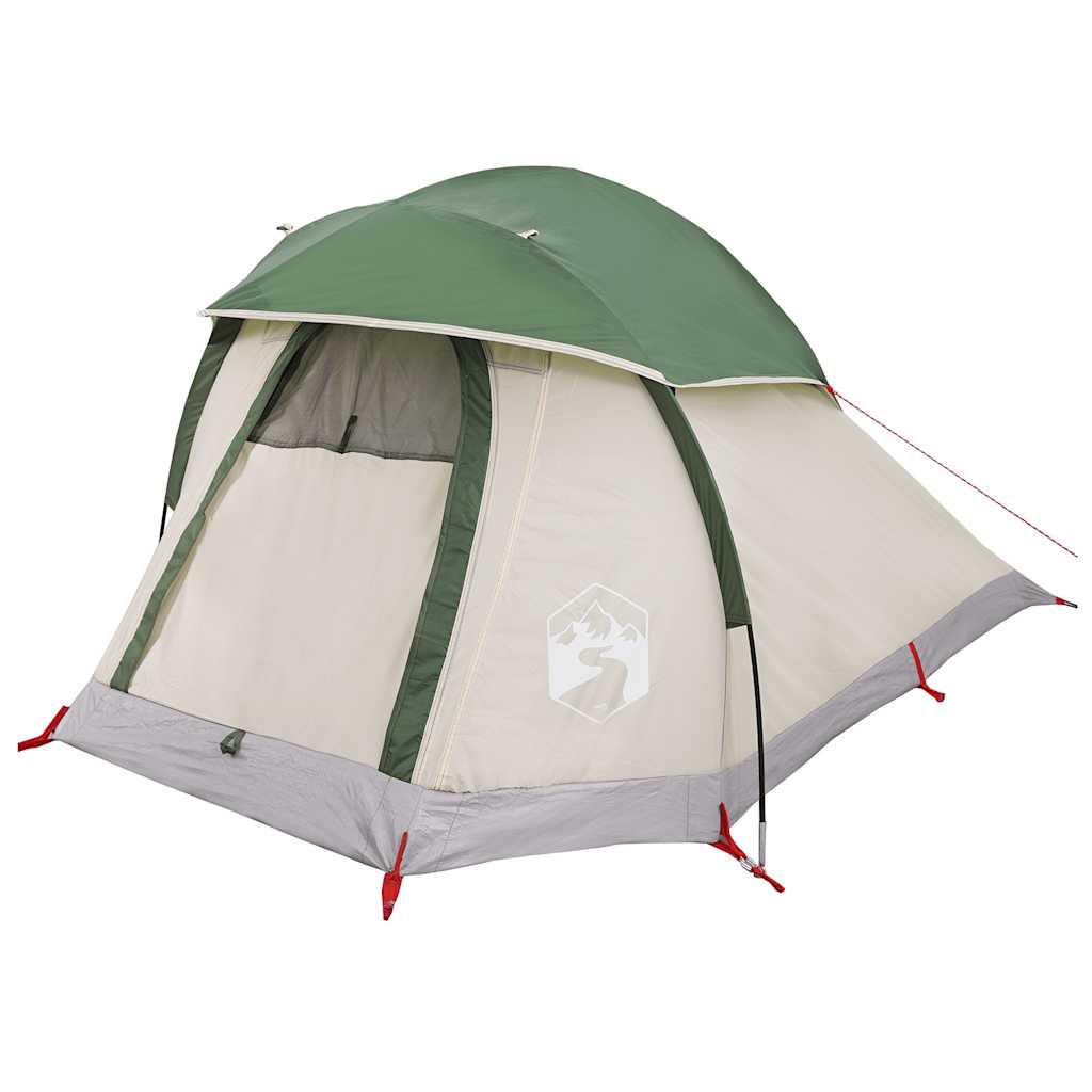 Kuppel-Campingzelt 1 Person Grün Wasserdicht