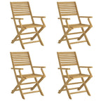 Gartenstühle 4 Stk. Klappbar 54,5x61,5x86,5cm Massivholz Akazie