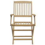 Gartenstühle 2 Stk. Klappbar 54x61x88 cm Massivholz Akazie