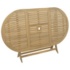 Gartentisch Klappbar 160x85x75 cm Massivholz Akazie
