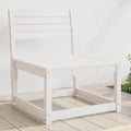 Gartensofa Weiß Massivholz Kiefer