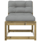 Gartensofa mit Kissen Kiefernholz Imprägniert