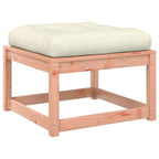 Gartenhocker mit Kissen Massivholz Douglasie