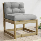 Gartensofas mit Kissen 2 Stk. Kiefernholz Imprägniert