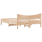 Massivholzbett ohne Matratze 120x200 cm Kiefernholz